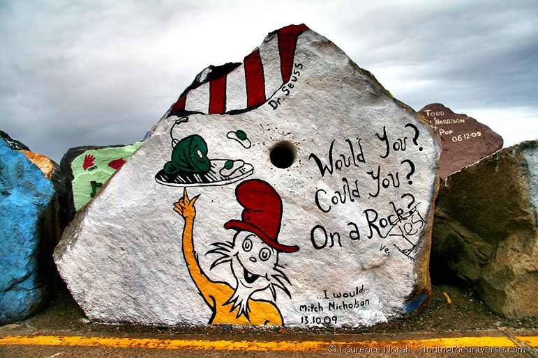 dr seuss on a rock