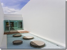 Blue Home with Simple of Swimming Pool Design