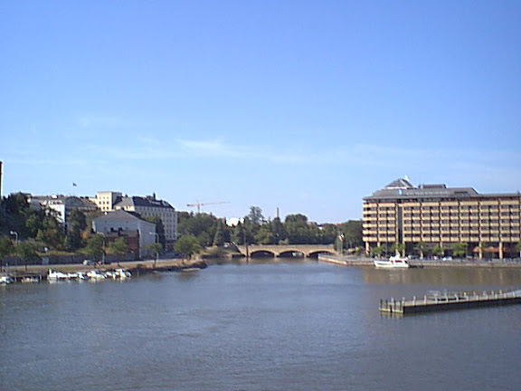 View to Pitkäsilta in Hakaniemi