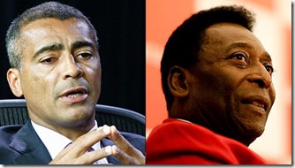 Pelé versus Romário pele-romario-trocam-farpas-size-598