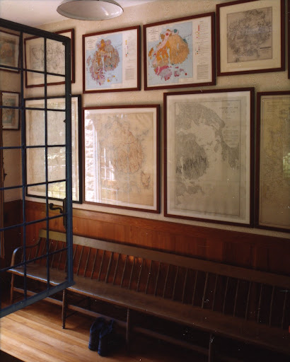 Another shot of Martha's map handiwork. (Martha Stewart Living, June 2007)