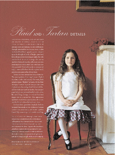 Adding tartan to a flower girl's wardrobe is a great way to incorporate tradition.