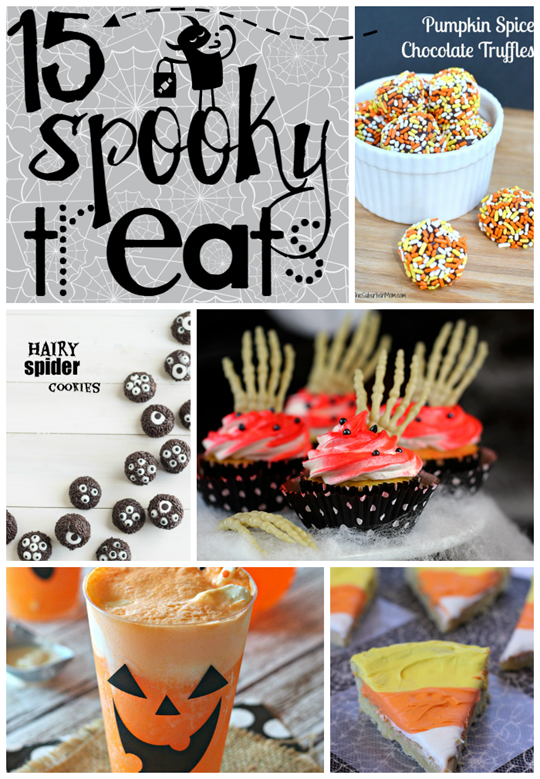 15 Spooky Treats at GingerSnapCrafts.com #Halloween #treats #linkparty #features