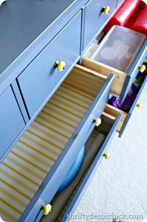 using dresser for organization