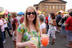 Absolut lemonade and strawberry lemonade from Bennigan's.