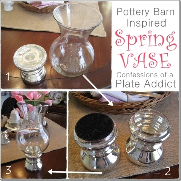 CONFESSIONS OF A PLATE ADDICT Pottery Barn Inspired Spring Vase4