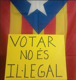Bandièra Catalana votar es pas illegal