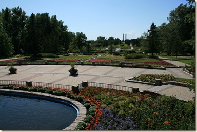 Looking from the Peace Garden entrance toward the Tower