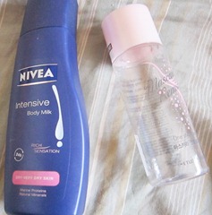 nivea intensive body milk and etude house mascara remover, bitsandtreats