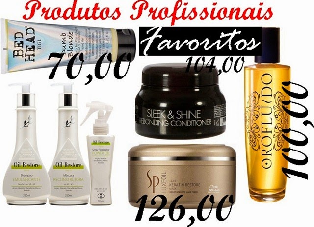 Produtos Favoritos pra cabelos. O que tem pra 2015.