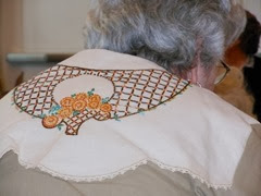 Sylvia back of shirt embroidery