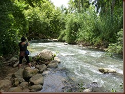 Hiking Snir River in Golan Hieghts