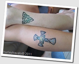 Cleveland Irish Festival: Just some fun with temp tattoos.