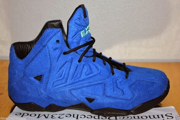Nike LeBron XI EXT 8220Blue Suede8221 Sample 8211 Up Close amp Personal