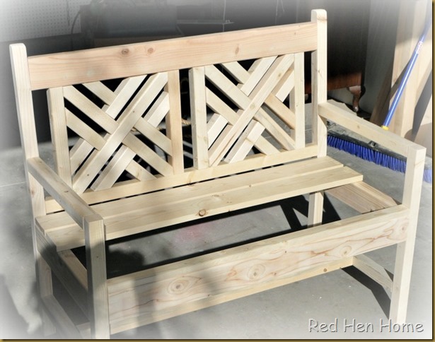 Red Hen Home bench unfinished