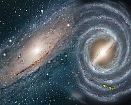 Universo indiferente: futura fusión de nuestra galaxia con Andrómeda Universo indiferente: futura fusión de nuestra galaxia con Andrómeda