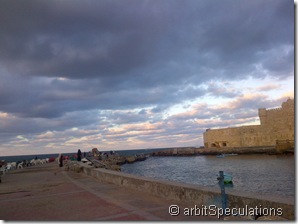 The citadel and the Mediterranean sea The citadel and the Mediterranean sea