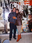 Eu e Lu na Estação de Metrô - 17/02/09