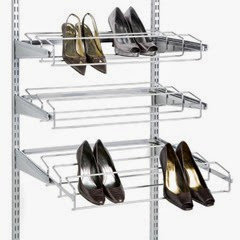 ElfaGlidingShoeRackPlatinum Elfa Gliding ShoeRack Platinum