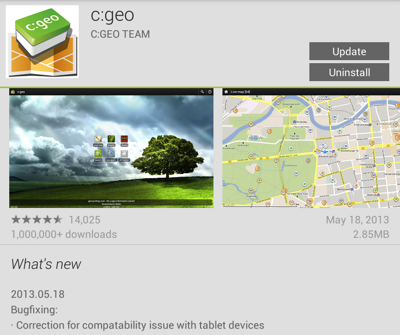 cgeo20130518.png c:geo version 2013.05.18