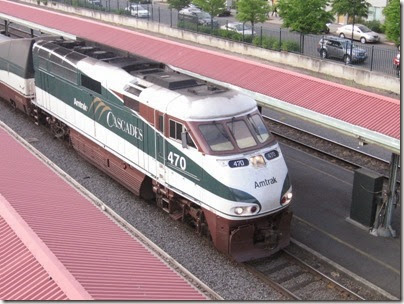 IMG_6681 Amtrak Cascades F59PHI #470 at Union Station in Portland, Oregon on May 27, 2007