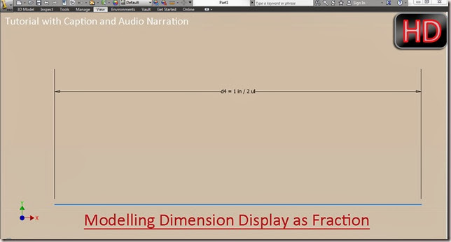 Customising the Modelling Dimension Display in Autodesk Inventor
