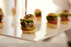 This tiny burger was so juicy.