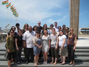 'A tour of Accra with the former Mayor.' Photo by Sandra Vu