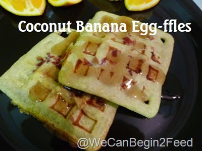 Coconut Banana Egg-ffles