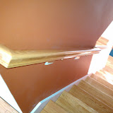 Top railing installed