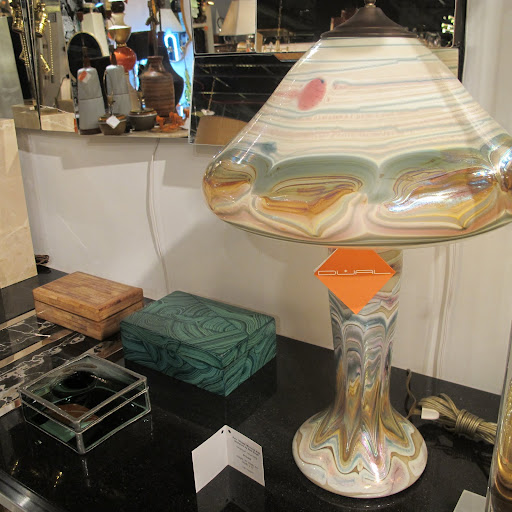 The marbled effect on this lamp is unlike anything I've seen before.
