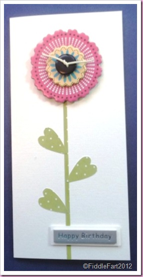 Range cardboard flower embellishments