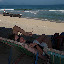 Hoi An Beach was our favorite. All to ourselves. Three different people fought over my 15,000 dong for an icy Tiger Beer on the beach. (USD $0.86)