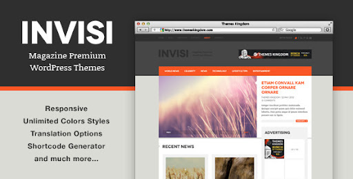 Invisi - Responsive News WordPress Theme - News / Editorial Blog / Magazine