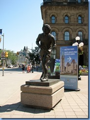 6058 Ottawa Wellington St - Terry Fox in front of Hill Centre