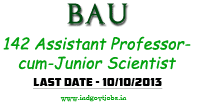 BAU Recruitment 2013