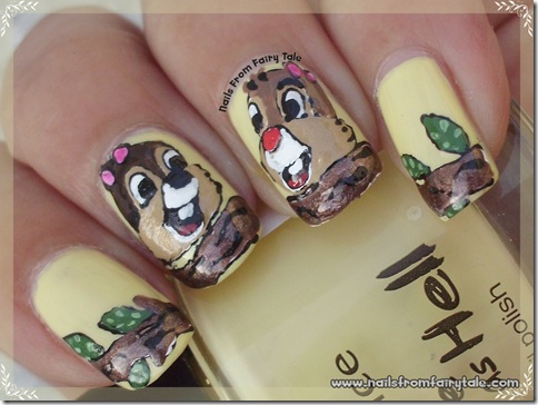 chip and dale nail art