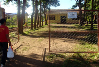 Day 4 - Aborlan School for the Deaf front gate overlooking the Canteen