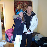 my friends ready to snowboard in Milton, Ontario, Canada