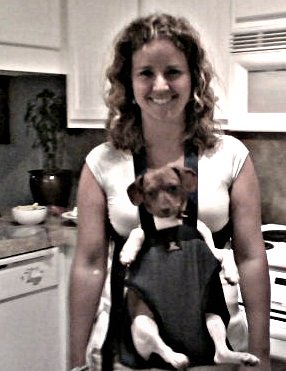 ...and Leigh takes her role as pooch mama very seriously!