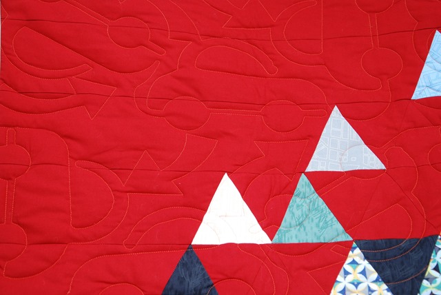 Evelynes Quilt Detail Quilting