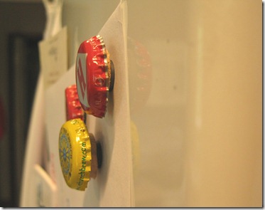 bottle cap magnets. upcycled beer bottle tops (3)