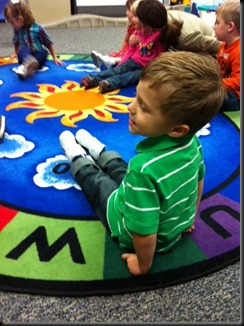 liam, 1st day at preschool
