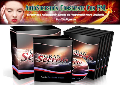 AUTOSUGESTIÓN CONSCIENTE CON PNL, Tito Figueroa [ Audio CD + Curso ] – El Asombroso Poder de la Autosugestión sumado a la Programación Neurolingüística