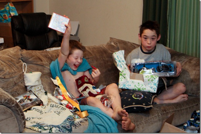 Kids loving gifts