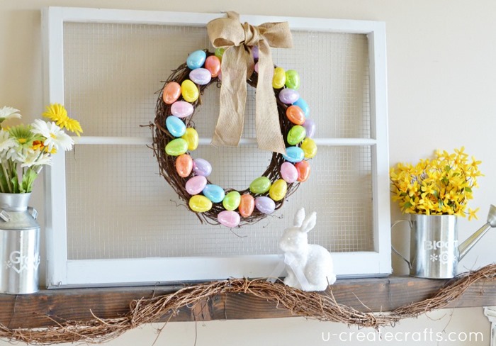 DIY Easter Mantel by UCreate