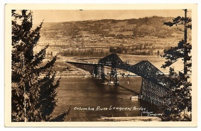 Lewis & Clark Bridge in Longview, Washington from Rainier, Oregon