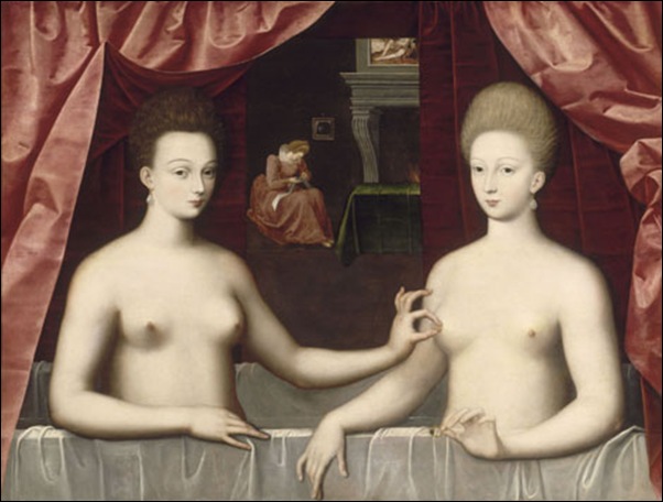 Ecole de Fontainebleau, G.D'Estrée et sa soeur Ecole de Fontainebleau, G.D'Estrée et sa soeur