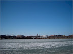 Panoramic view to Töölönlahti in spring
