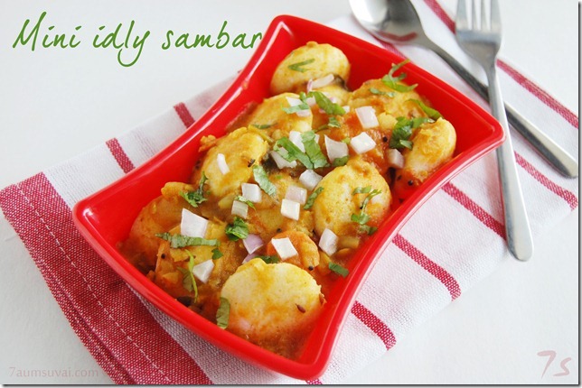 Mini idly sambar
